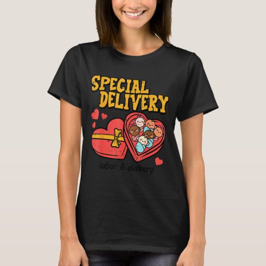 Valentines Day Baby Special Labor Delivery Nurse W Tシャツ (正面)