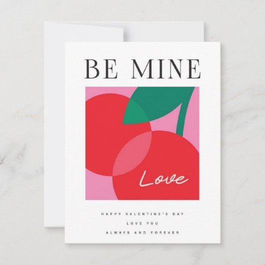Valentine's Day  Be Mine Valentine's Day Card ノートカード (正面)