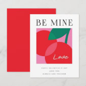 Valentine's Day Be Mine Valentine's Day Card ノートカード (正面/裏面)