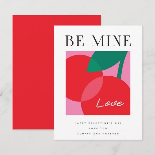 Valentine's Day  Be Mine Valentine's Day Card ノートカード (正面/裏面)