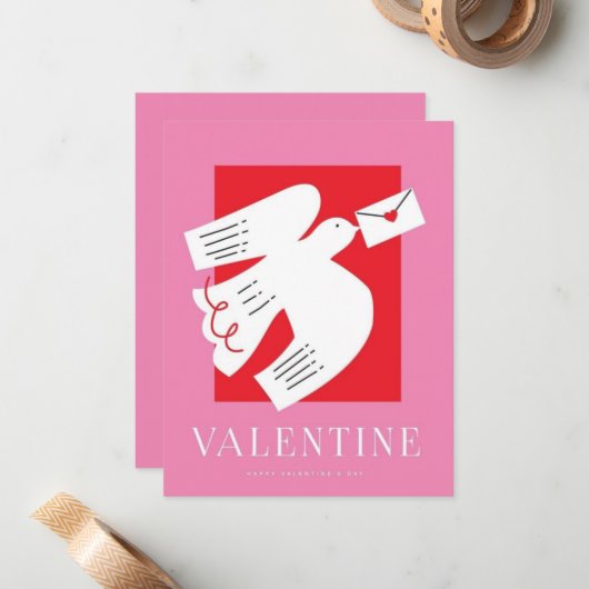 Valentine's Day Be Mine Valentine's Day Card ノートカード (正面/裏面インサイチュ)