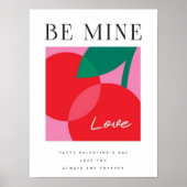 Valentine's Day  Be Mine Valentine's Day Card ポスター (正面)