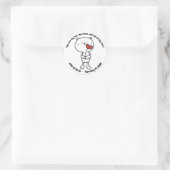 Valentine's Day Bear Heart ラウンドシール (バッグ)