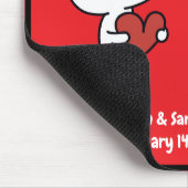 Valentine's Day Bear Heart Joyful Love Laughter  マウスパッド (コーナー)