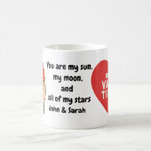 Valentine's Day Bear Love Heart コーヒーマグカップ (中央)