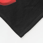 Valentines Day Bigfoot Red Hearts Funny Sasquatch  フリースブランケット (角)