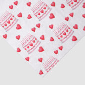 Valentine's Day Birthday Cake Pattern 薄葉紙 (詳細)