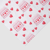 Valentine's Day Birthday Cake Pattern 薄葉紙 (詳細)