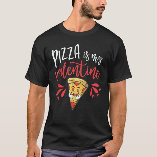 Valentines Day Boys Kids Pizza Is My Valentine 1 Tシャツ (正面)