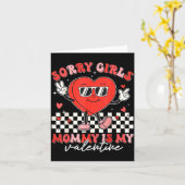 Valentines Day Boys Kids Sorry Girls Mommy Is My V カード (黄色い花)