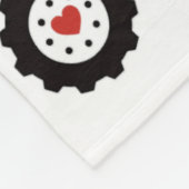 Valentines Day Boys Kids Toddler Construction Truc フリースブランケット (角)