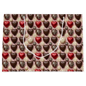 Valentine's Day Candy Hearts Gift Bag ラージペーパーバッグ (正面)