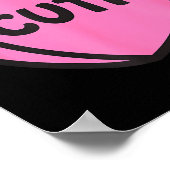 Valentines Day Candy Sweet Hearts Love Cutie  ポスター (角)