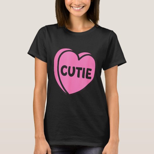 Valentines Day Candy Sweet Hearts Love Cutie  Tシャツ (正面)