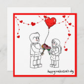 Valentines Day Card  シーズンカード (正面/裏面)