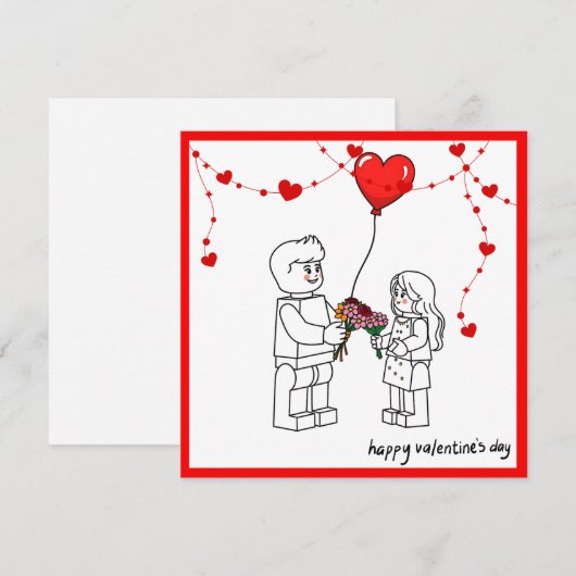 Valentines Day Card  シーズンカード (正面/裏面)