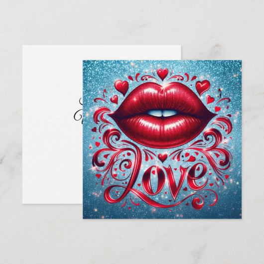 Valentine's Day Card シーズンカード (正面/裏面)