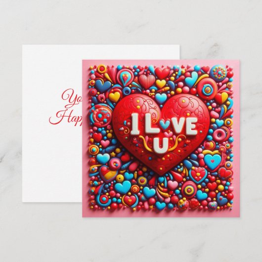 Valentine's Day Card シーズンカード (正面/裏面)