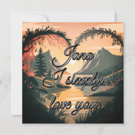 Valentine's Day card 招待状