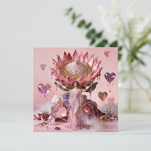 Valentines Day Card by Eloise Pixlyne カード (スタンド正面)