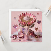 Valentines Day Card by Eloise Pixlyne カード (正面/裏面インサイチュ)