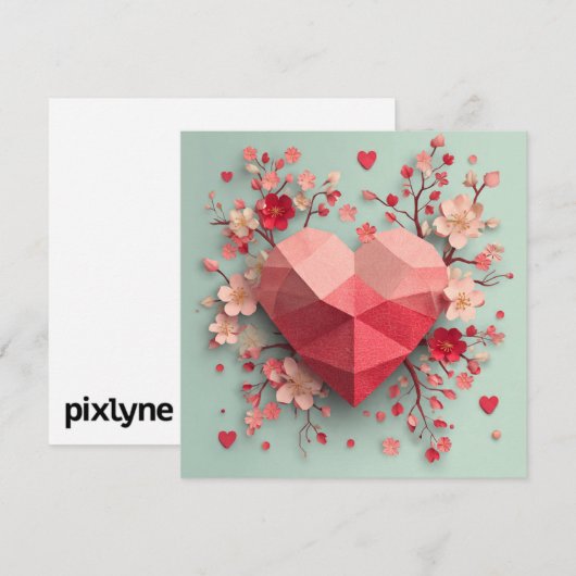 Valentines Day Card by Obso 2 Pixlyne シーズンカード (正面/裏面)