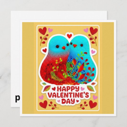 Valentines Day Card by Perfectly Misaligned 1 シーズンカード (正面/裏面)