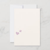 Valentine's Day Card Cute Owns Couple 招待状 (裏面)