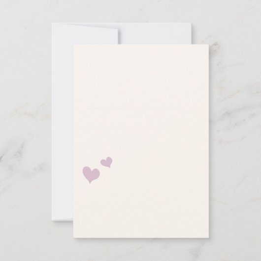 Valentine's Day Card Cute Owns Couple 招待状 (裏面)