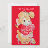 Valentine's Day Card for a Good Teacher シーズンカード (正面)