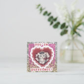 Valentine's Day Card for Classmates スクエア名刺 (スタンド正面)