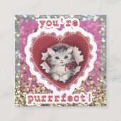 Valentine's Day Card for Classmates スクエア名刺 (正面)