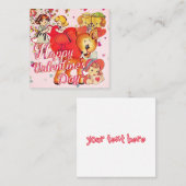 Valentine's Day Card for Classmates スクエア名刺 (正面/裏面)