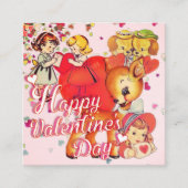 Valentine's Day Card for Classmates スクエア名刺 (正面)