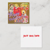 Valentine's Day Card for Classmates スクエア名刺 (正面/裏面)