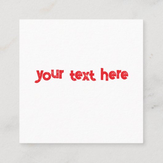 Valentine's Day Card for Classmates スクエア名刺 (裏面)