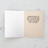 Valentine's Day Card for Girlfriend or Boyfriend シーズンカード (内部)