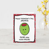 Valentines Day Card for Jadati (アラビア語のおばあちゃん) カード (黄色い花)