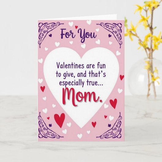 Valentines Day Card For Mom カード (黄色い花)