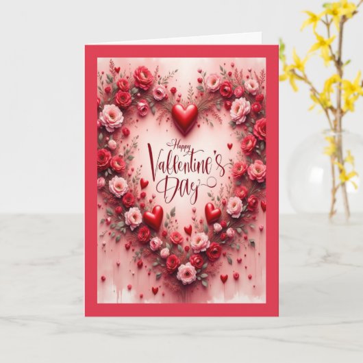 Valentine's Day Card for your Mother & Father カード (黄色い花)