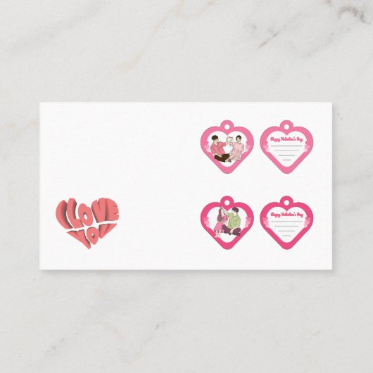 Valentine's Day card – Heartfelt & Elegant 名刺 (裏面)