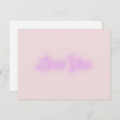 Valentines Day Card "Love You" ポストカード (正面/裏面)