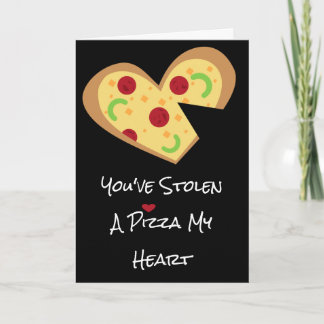 Valentines Day Card - Pizza Myハート シーズンカード