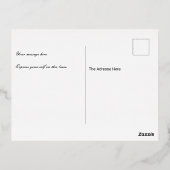 Valentine's Day Card – Snake and Butterfly love 箔シーズンポストカード (裏面)