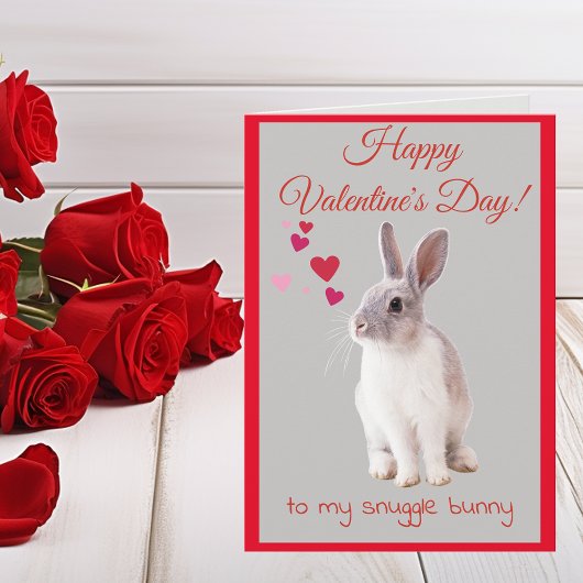 Valentines Day Card to my Snuggle Bunny シーズンカード