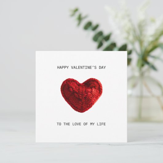 VALENTINES DAY CARD to the love of my life カード (スタンド正面)