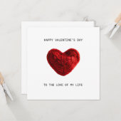 VALENTINES DAY CARD to the love of my life カード (正面/裏面インサイチュ)