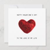 VALENTINES DAY CARD to the love of my life カード (正面)