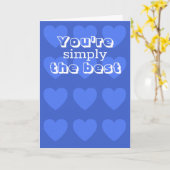 Valentines day card w/ blue hearts by Jo Images カード (黄色い花)