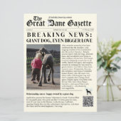 valentines day cards Great Dane irony  シーズンカード (スタンド正面)